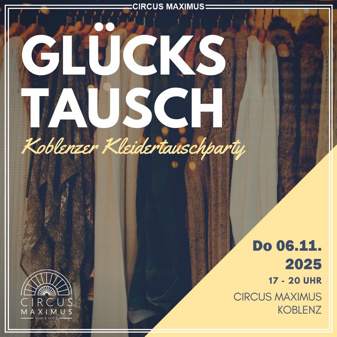 06.11. Glückstausch FB Kleidertausch Koblenz November 2025