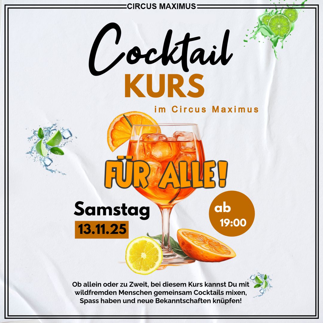 13.11. Koblenz Connect FB Cocktailkurs in Koblenz November 2025