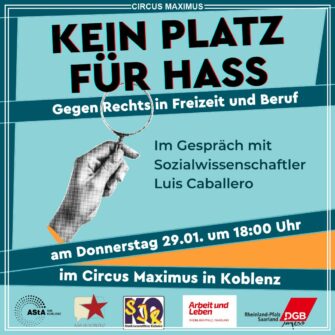 Kein Platz für Hass Koblenz Januar
