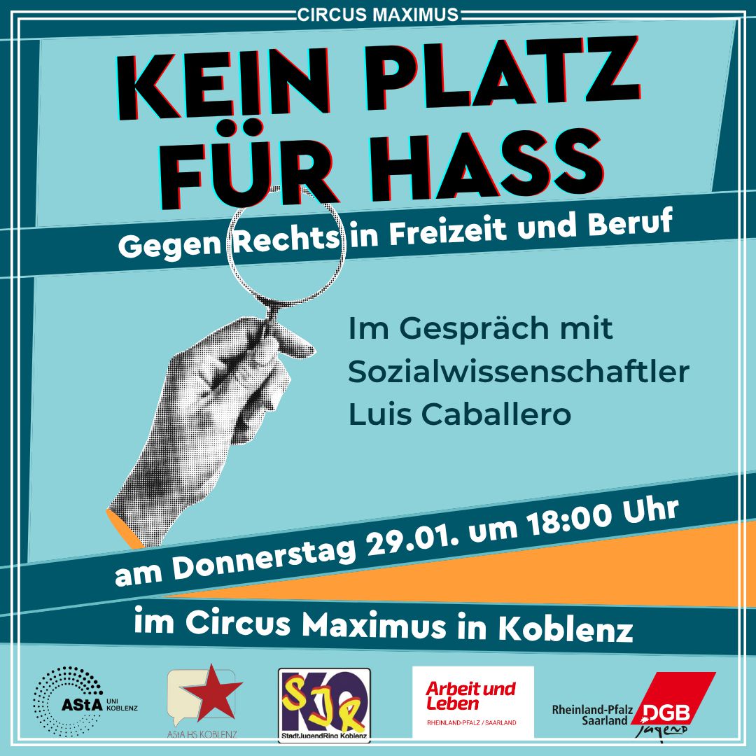 Kein Platz für Hass Koblenz Januar