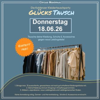 Glückstausch Kleidertauschbörse im Juni 2026 in Koblenz