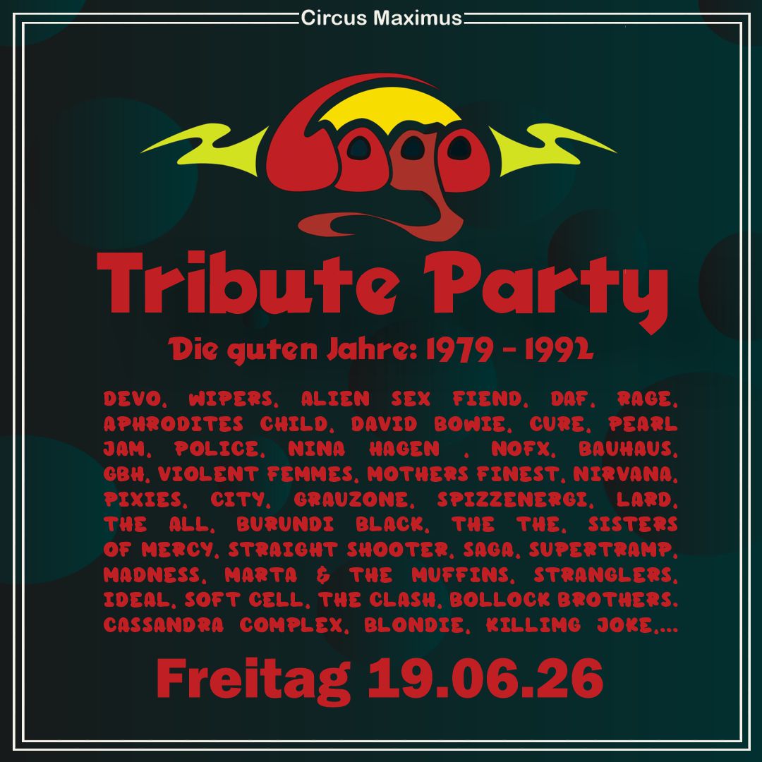 Logo Tribute Party im Juni 2026 in Koblenz