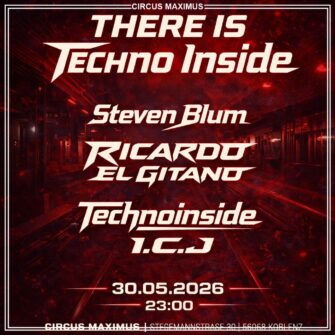 Techno Inside Hard Techno Party im Mai 2026 in Koblenz