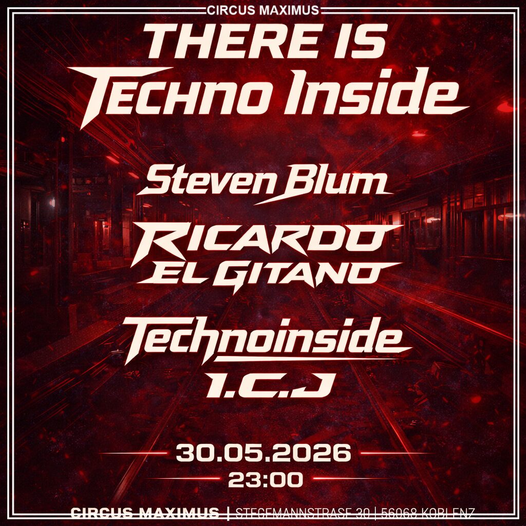 Techno Inside Hard Techno Party im Mai 2026 in Koblenz