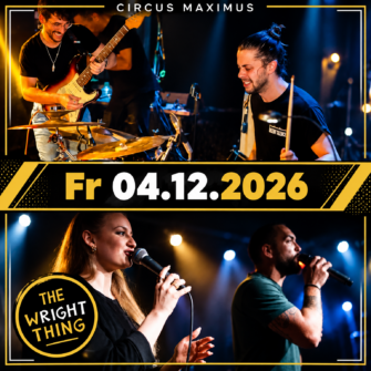 The Wright Thing am 04.12 um 20 uhr im Circus Maximus in Koblenz