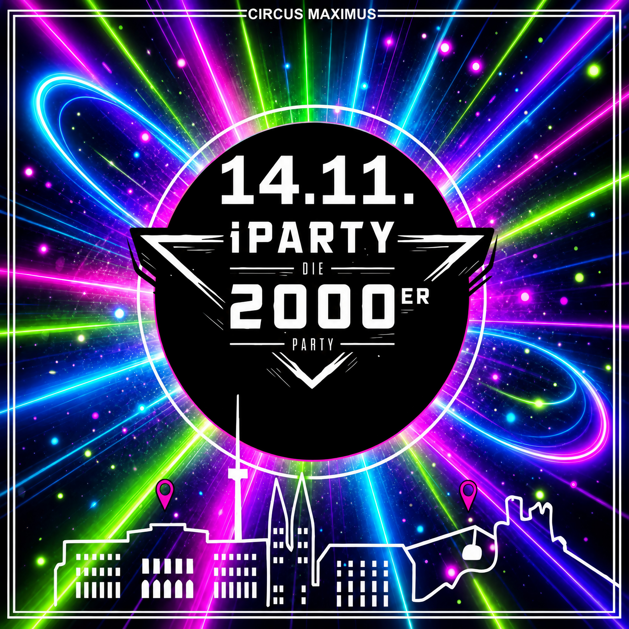 iParty-Die 2000er Party am 14. November um 22 Uhr im Circus Maximus in Koblenz