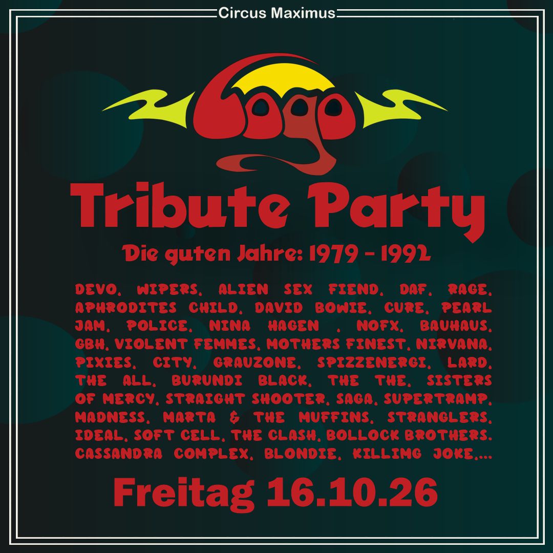 Logo Tribute Party im Oktober 2026 in Koblenz