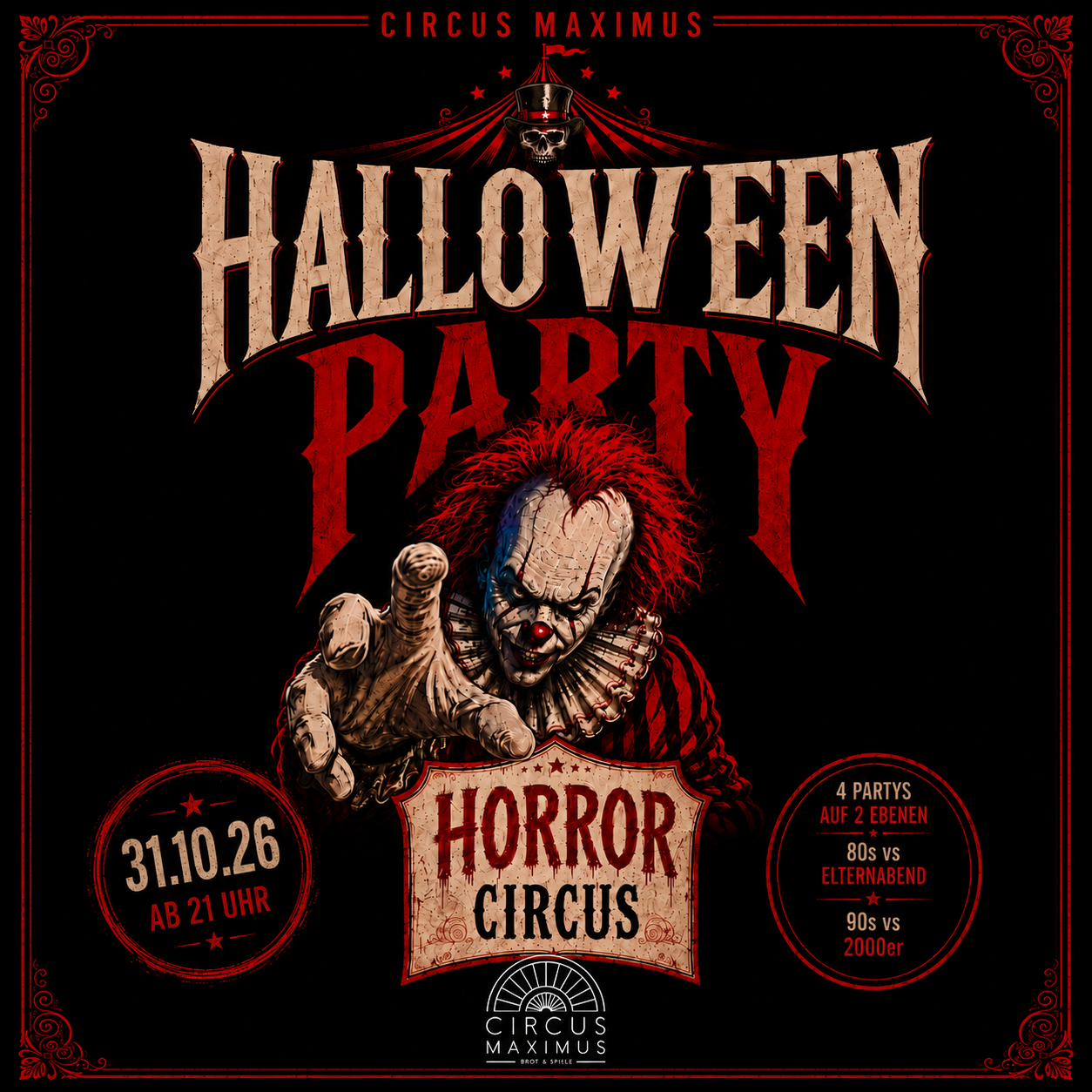 Halloween Party im Oktober 2026 in Koblenz